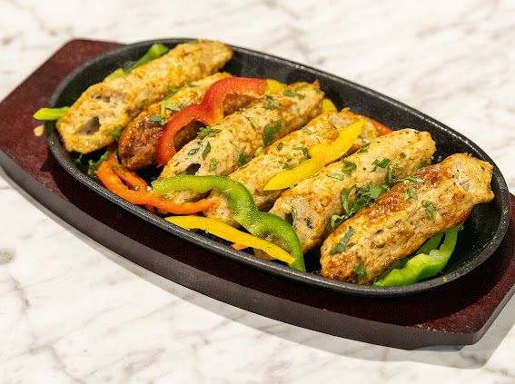 Seekh kebab sizzler